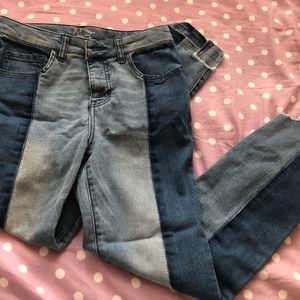 Two-tone jeans